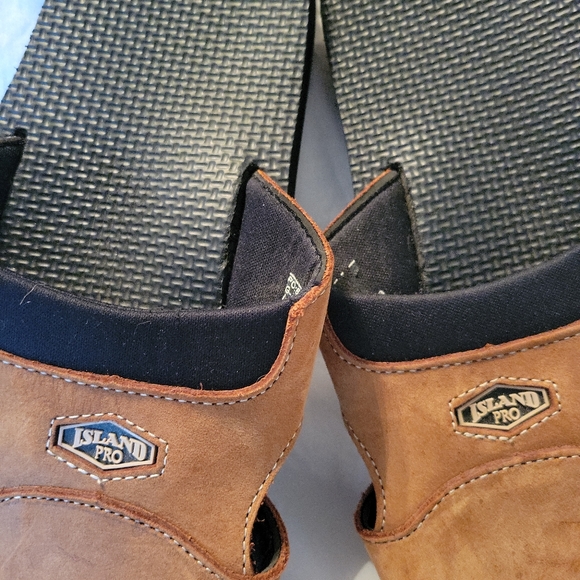 Island Slipper Pro Flip Flops Size 9 Mens Hawaii Black Thong Sandals. - Picture 2 of 6